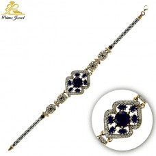 Gümüş Otantik Taşlı Biezik /Bileklik